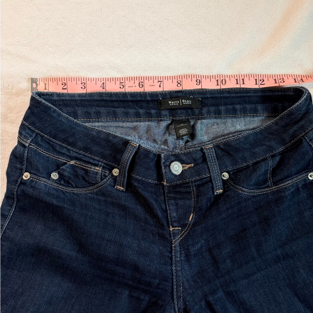 White House Black Market High Rise Dark Indigo Jeans